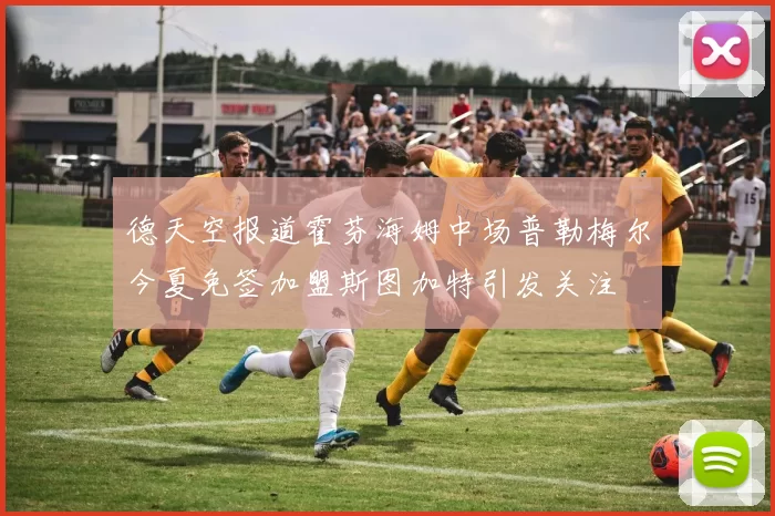 德天空报道霍芬海姆中场普勒梅尔今夏免签加盟斯图加特引发关注